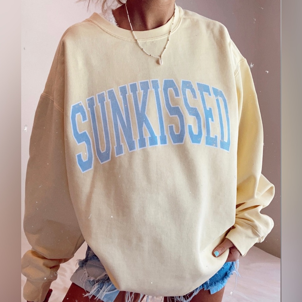 Sunkissed Coconut Yellow Crewneck